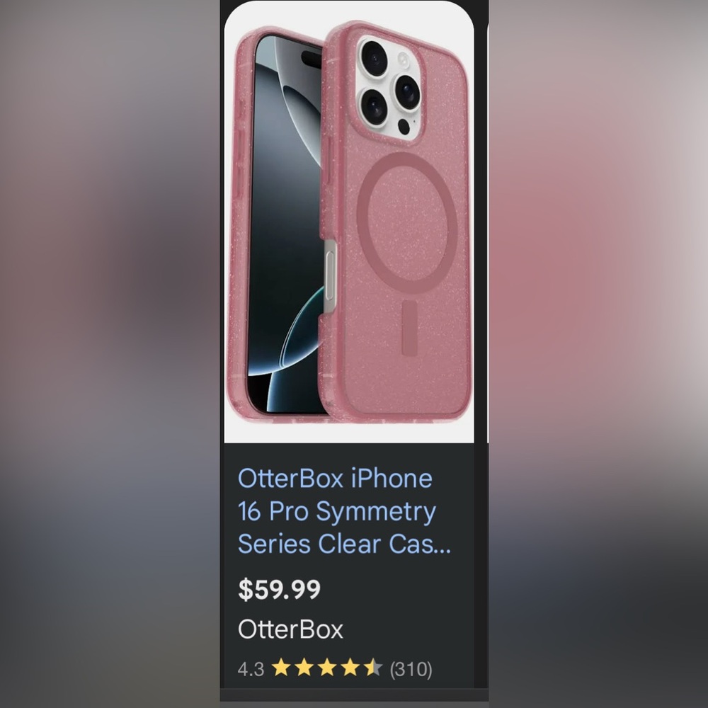OtterBox NWT Pink symmetry Case for iPhone 16 Pro - Picture 3 of 3